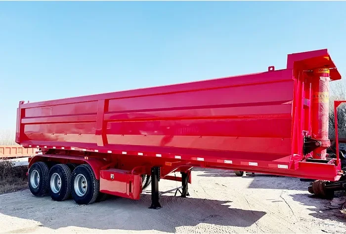 Tri Axle End Dump Semi Trailer