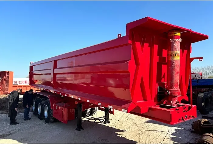 Tri Axle End Dump Semi Trailer