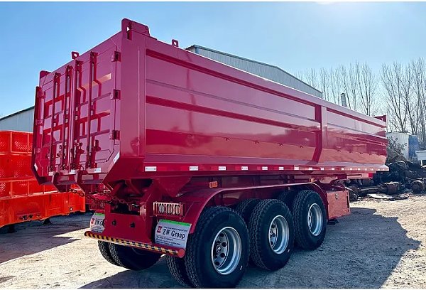 Tri Axle End Dump Semi Trailer