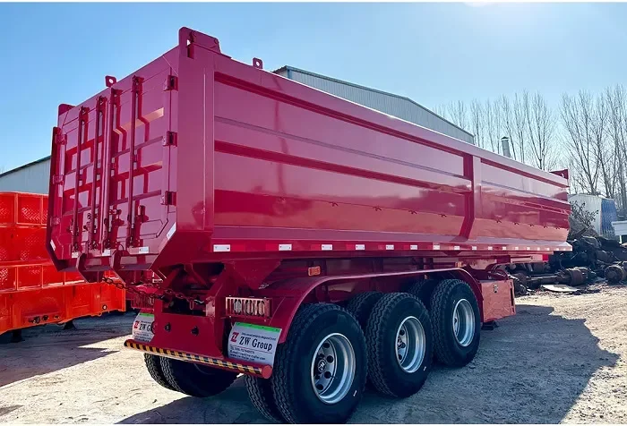 Tri Axle End Dump Semi Trailer