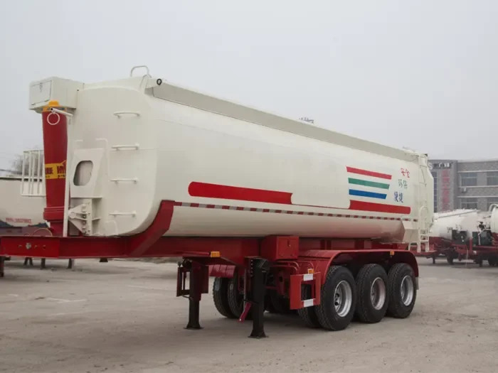 3 Axle End Dump Truck Semi Trailer
