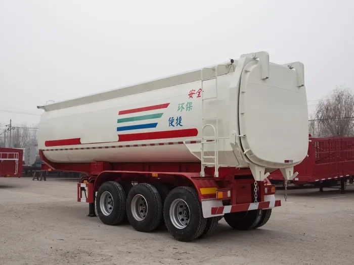 3 Axle End Dump Truck Semi Trailer