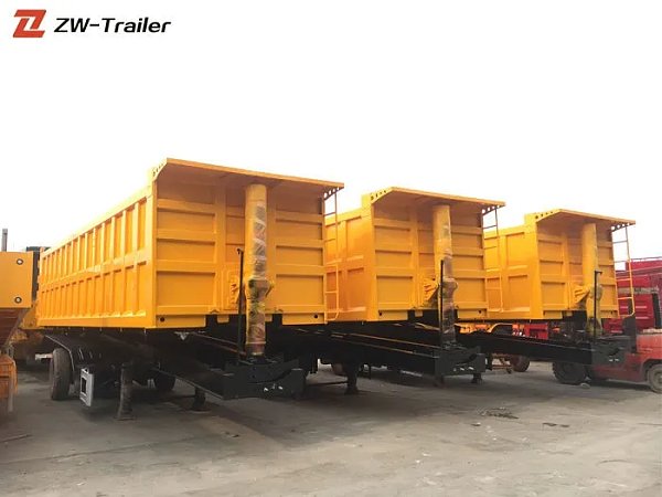 New 3 Axle Steel Tipper Tipping Trailer