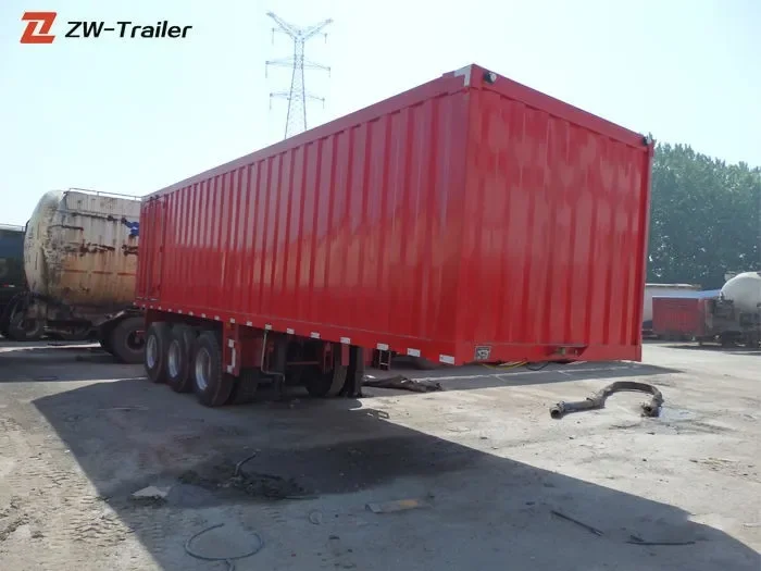 3 Axles Cargo Box Semi Trailer