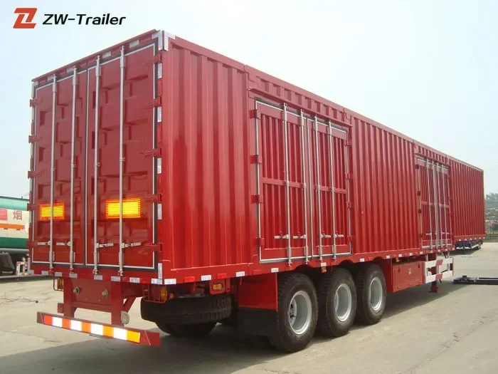 3 Axles Cargo Box Semi Trailer