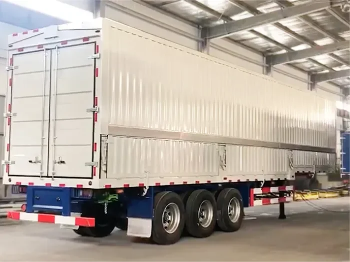 Cheap Galvanized Utility Open Wing Box Trailer for Sale