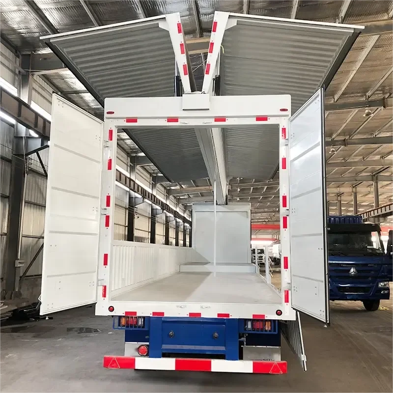 Cheap Galvanized Utility Open Wing Box Trailer for Sale