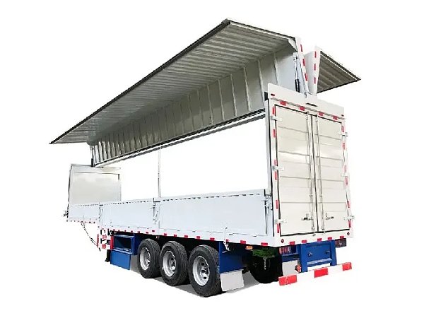 Cheap Galvanized Utility Open Wing Box Trailer for Sale