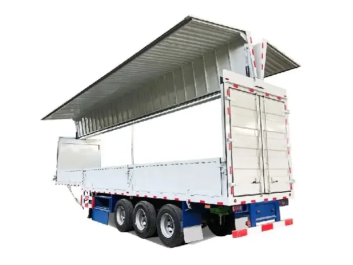 Cheap Galvanized Utility Open Wing Box Trailer for Sale