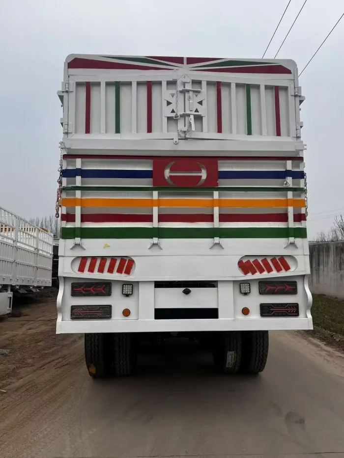 2 Axles Cargo Transport Fence Semi Trailer