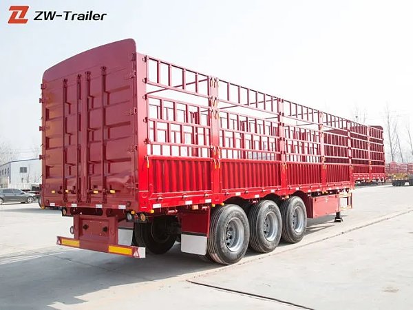 Animal Cattle Cargo Transport Fence Trailer