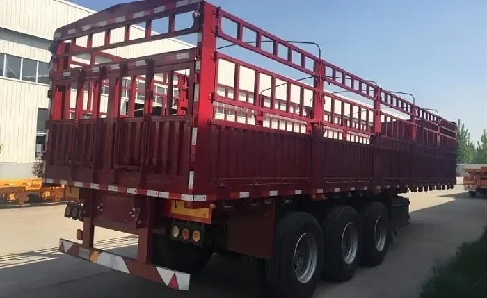 China manufacturer fence cargo semi trailer
