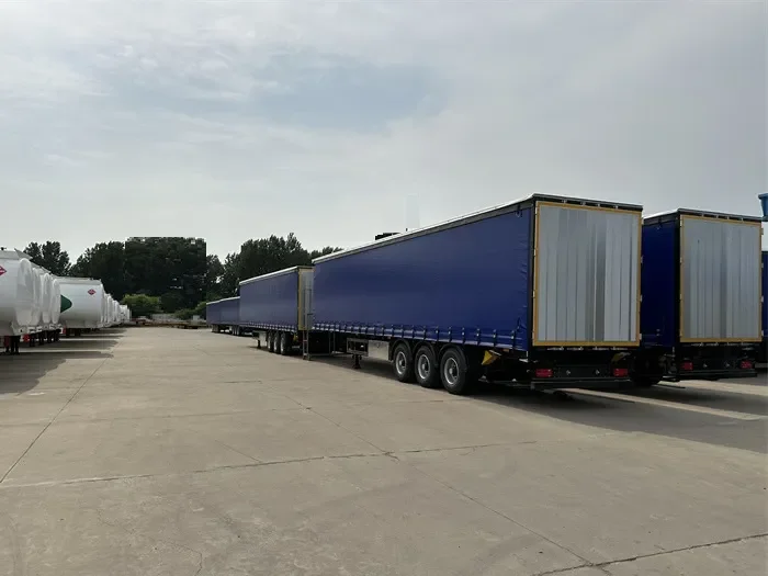 Higher Performance Dry Van Curtain Side Semi Trailer