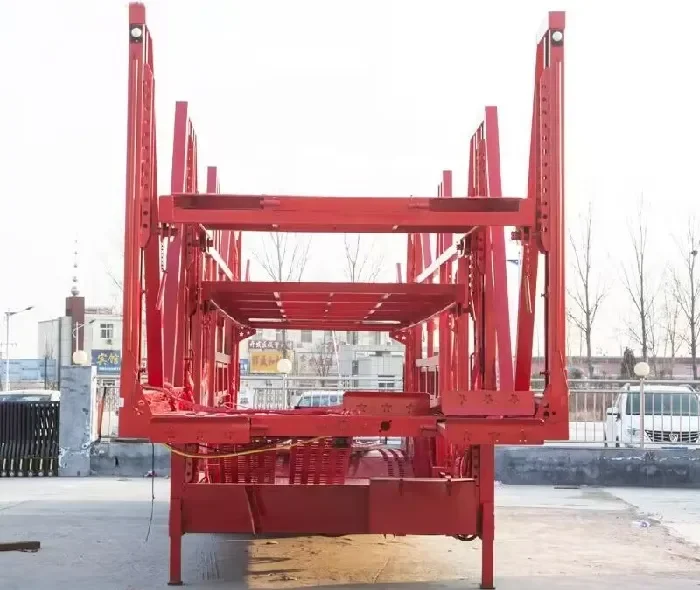 2 Axles Double Deck Car Transporter Trailer