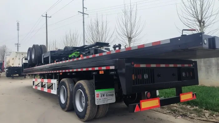 2 Axle 2 Axles Link Flatbed Superlink Container Trailers