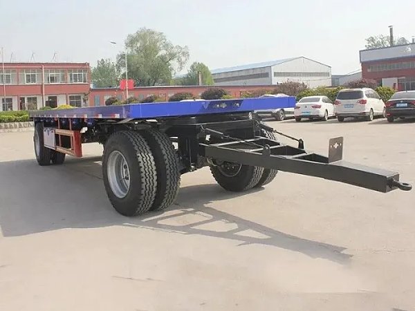 Quality Flatbed Draw Bar Full Trailer for Sale