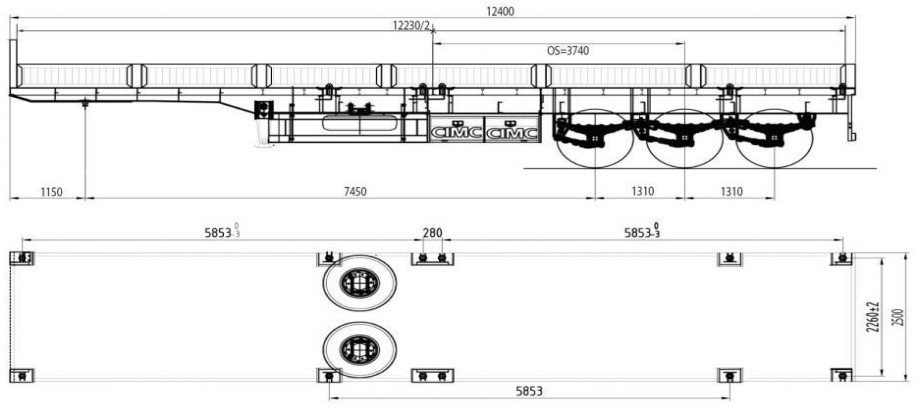 side wall container semi trailer