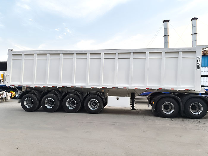 4 axle tipping semi trailer