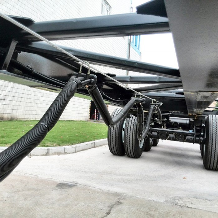 extendable container chassis trailer