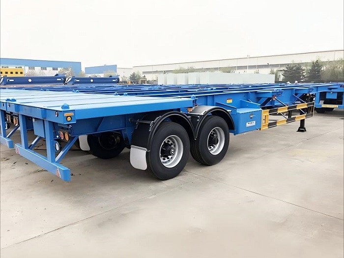 container skeletal trailer