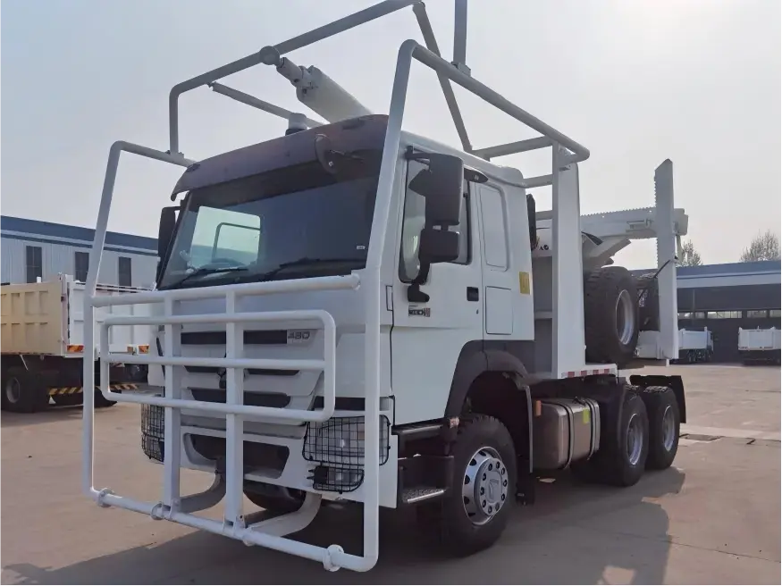 HOWO Forest Tractor Truck for Timber Haulage in Cameroon