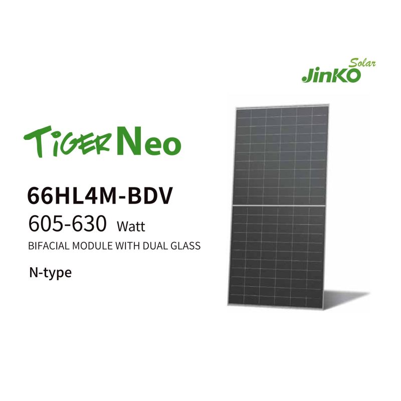 TiGER Neo 66HL4M-BDV 605-630 watt BIFACIAL MODULE WITH DUAL GLASS TiGER Neo 66HL4M-BDV 605-630 watt BIFACIAL MODULE WITH DUAL GLASS