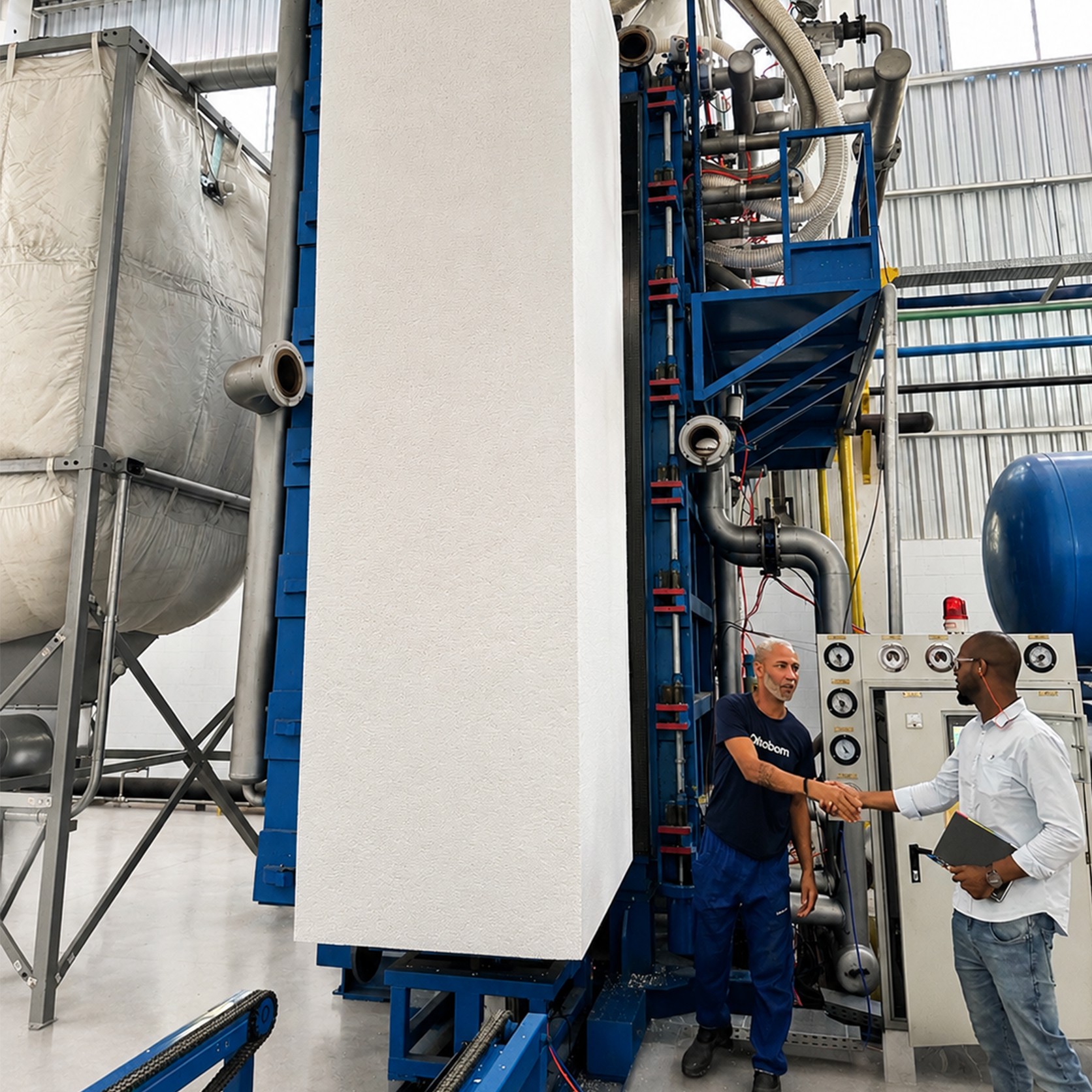Máquina vertical de moldagem de blocos a vácuo com sistema ajustável