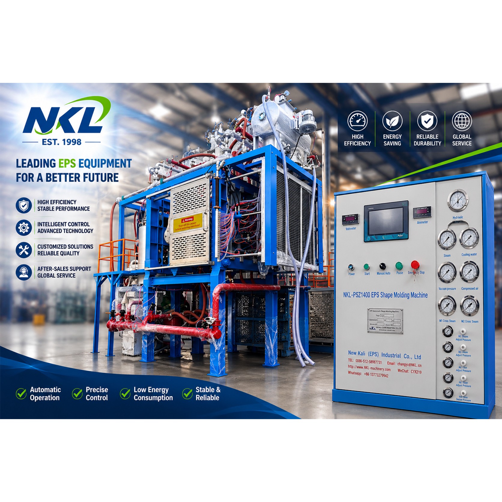 máquina de moldagem de formas NKL-PSZ1400