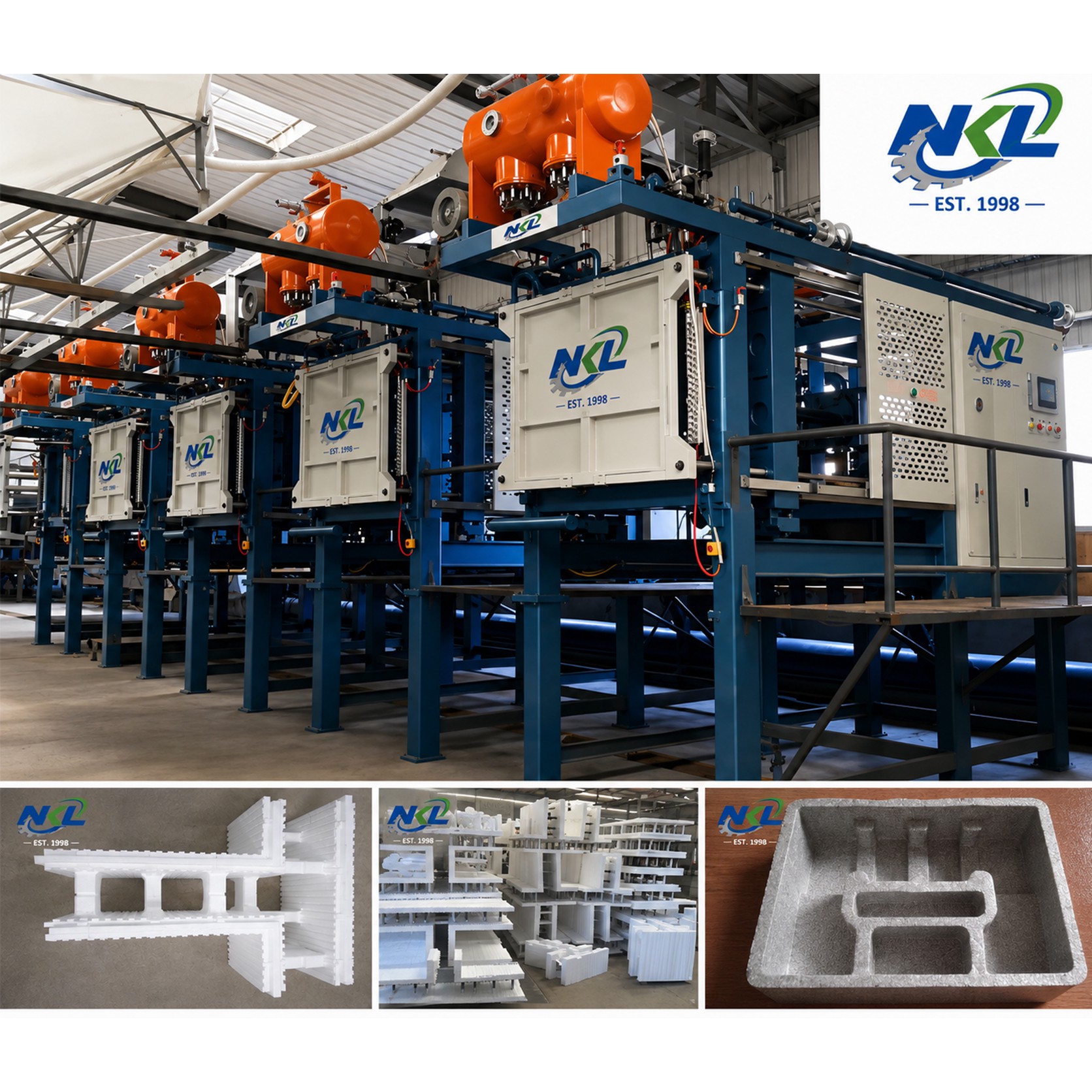Máquina de moldagem de formas com vácuo NKL-PSZ1750
