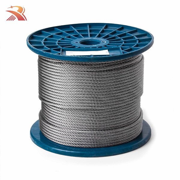 High Quality 6*12+7FC Structure Hot Dipped Galvanized Steel Wire Rope 10 mm in Wooden Reels