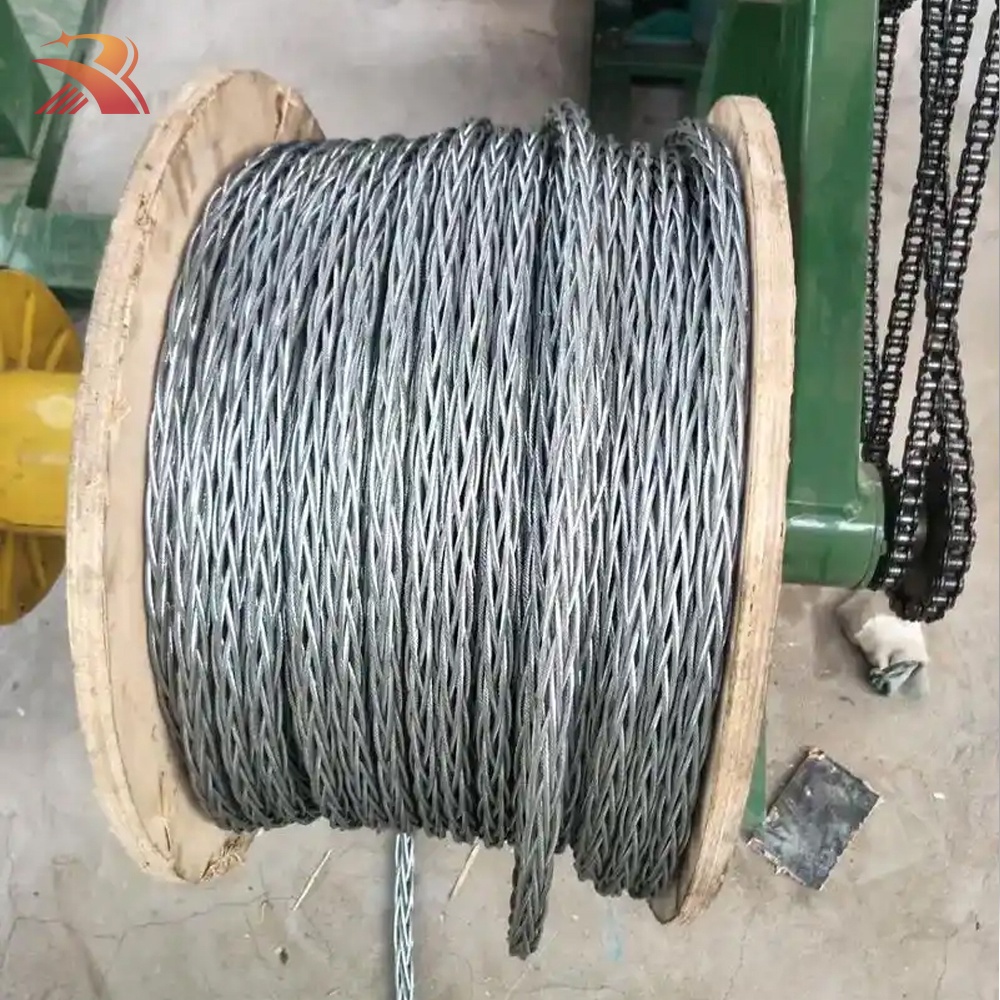 Rope Wire 11mm 12mm 13mm 14mm Steel Cable Rope 6x12+7FC Galvanized Steel Wire Rope
