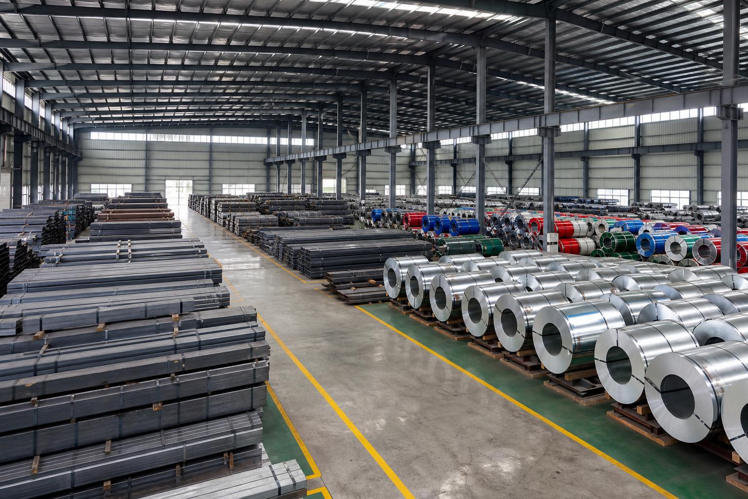 Comprehensive Warehouse Expansion and Upgrade—Spot Inventory of Carbon, Stainless, and Galvanized Steel Exceeds 10,000 Tons