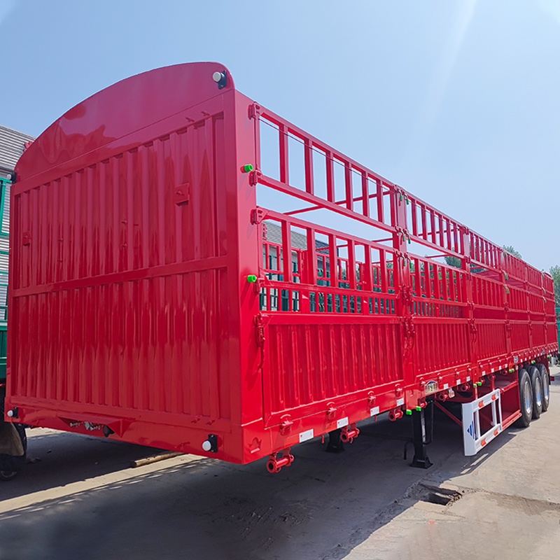 Fence Semi Trailer 60 Tons Cargo Transport Trailers