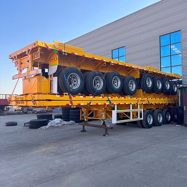 Heavy Truck 3 4 5 Axles Container Flatbed Trailer