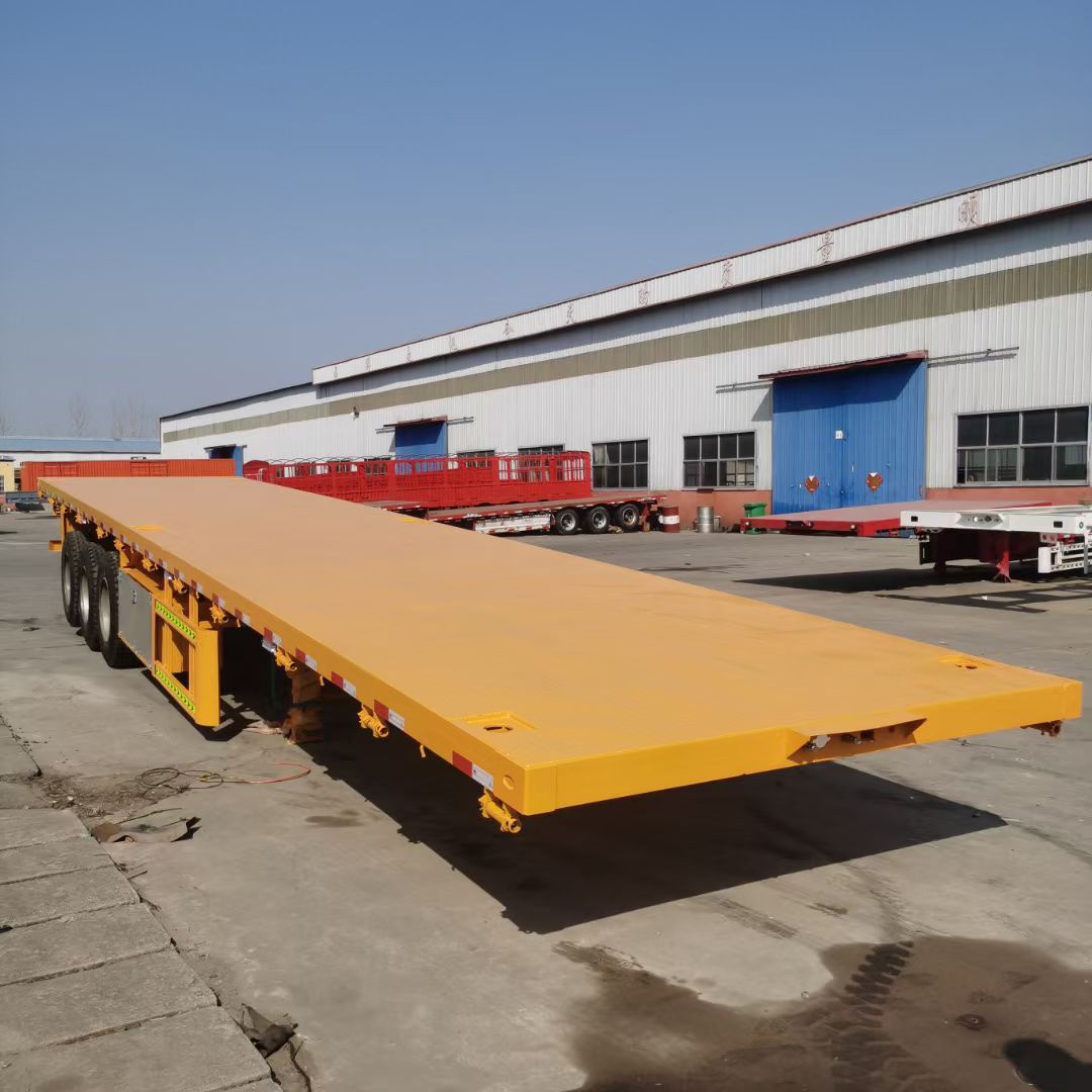 Heavy Truck 3 4 5 Axles Container Flatbed Trailer