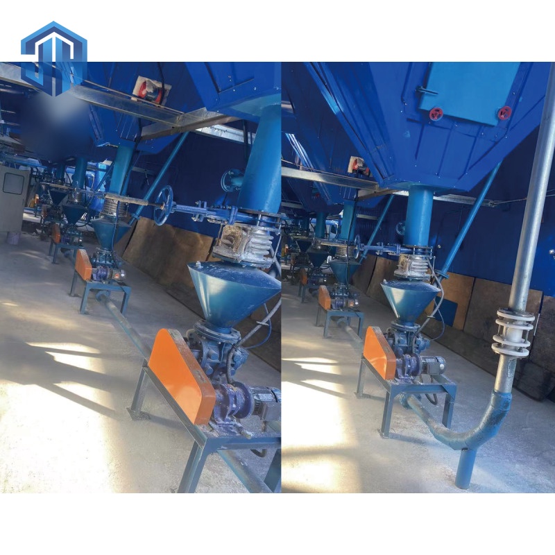 Positive-pressure pneumatic conveying