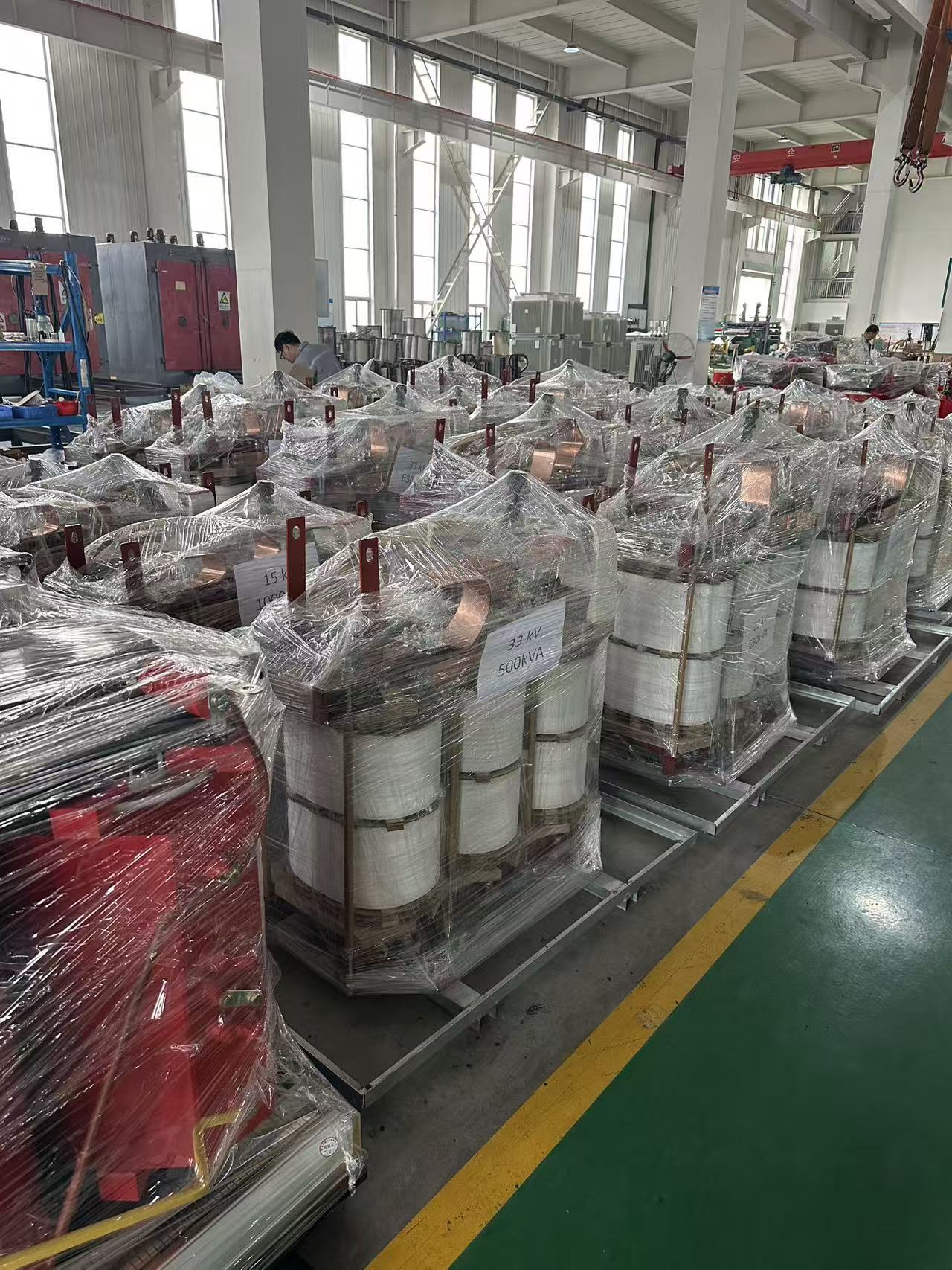 Indoor Dry Type Power Transformer 20kV 400V 1250kVA Low Noise IEC Certified