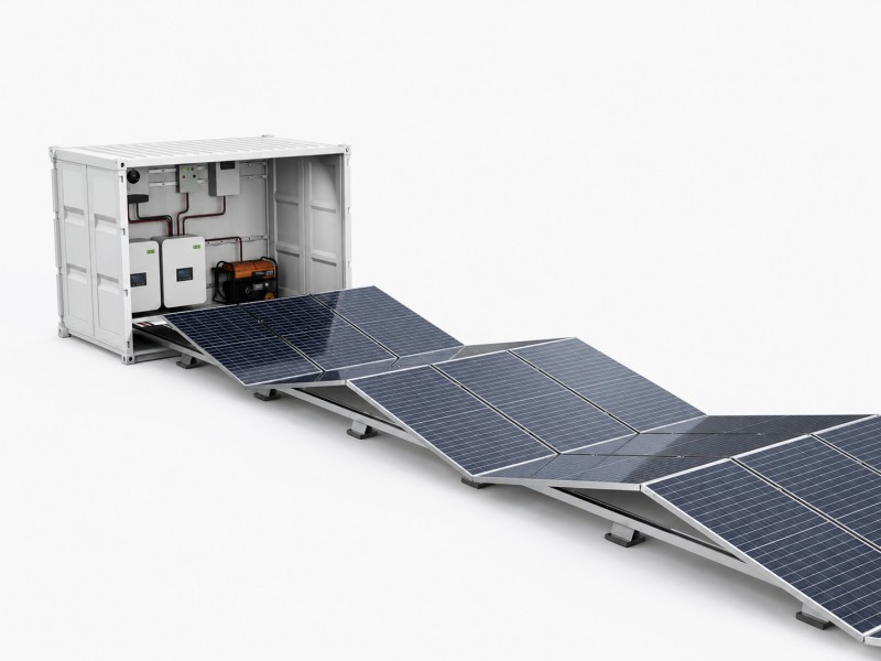Foldable photovoltaic power generation cabin