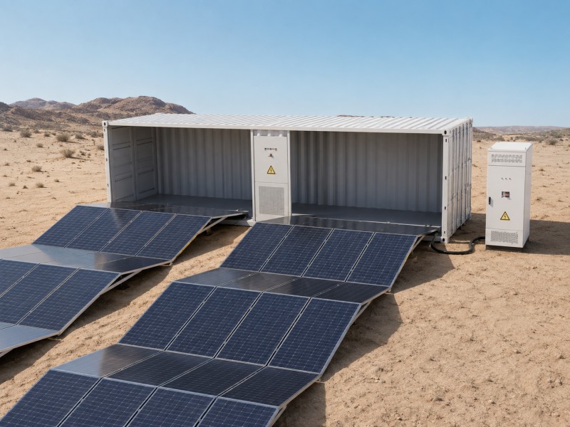 Foldable photovoltaic power generation cabin