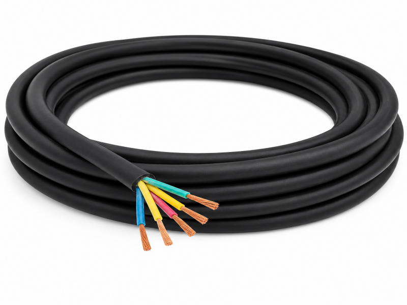 Rubber-sheathed Cables