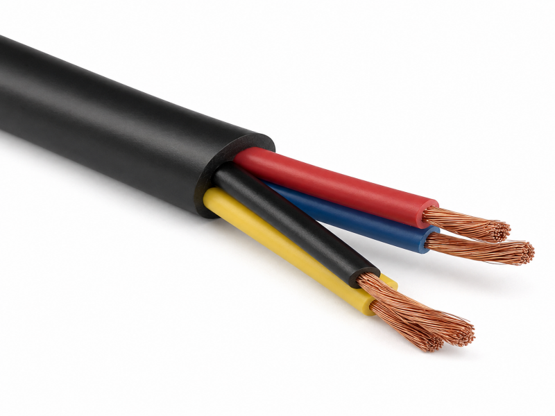Rubber-sheathed Cables