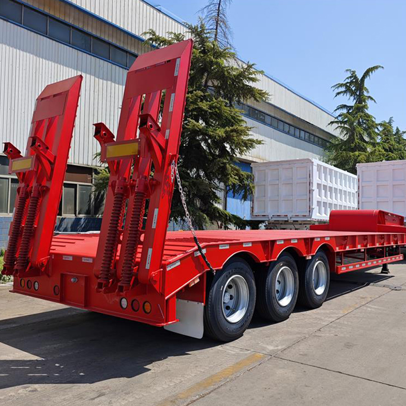 3 Axle 80 Ton Low Flatbed Trailer