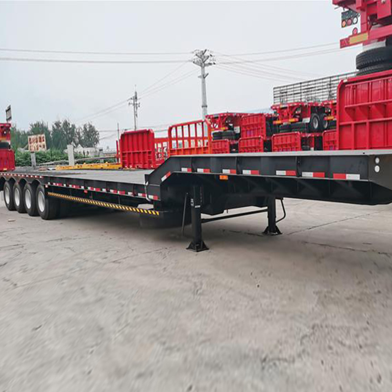 4 Axle Low Flatbed Trailer