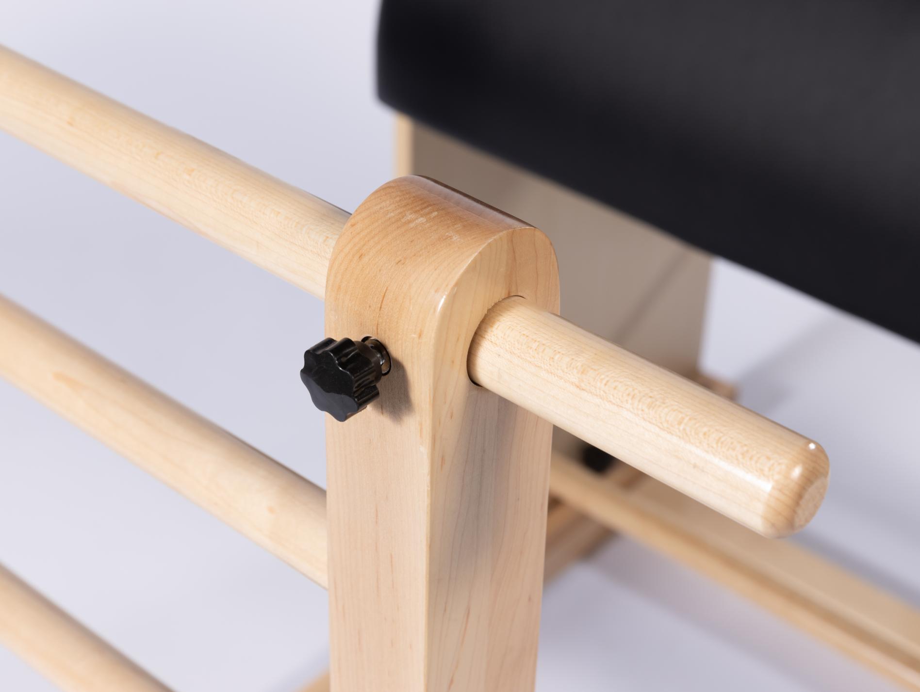 JM-M-13 Australian-style white maple ladder-back barrel chair