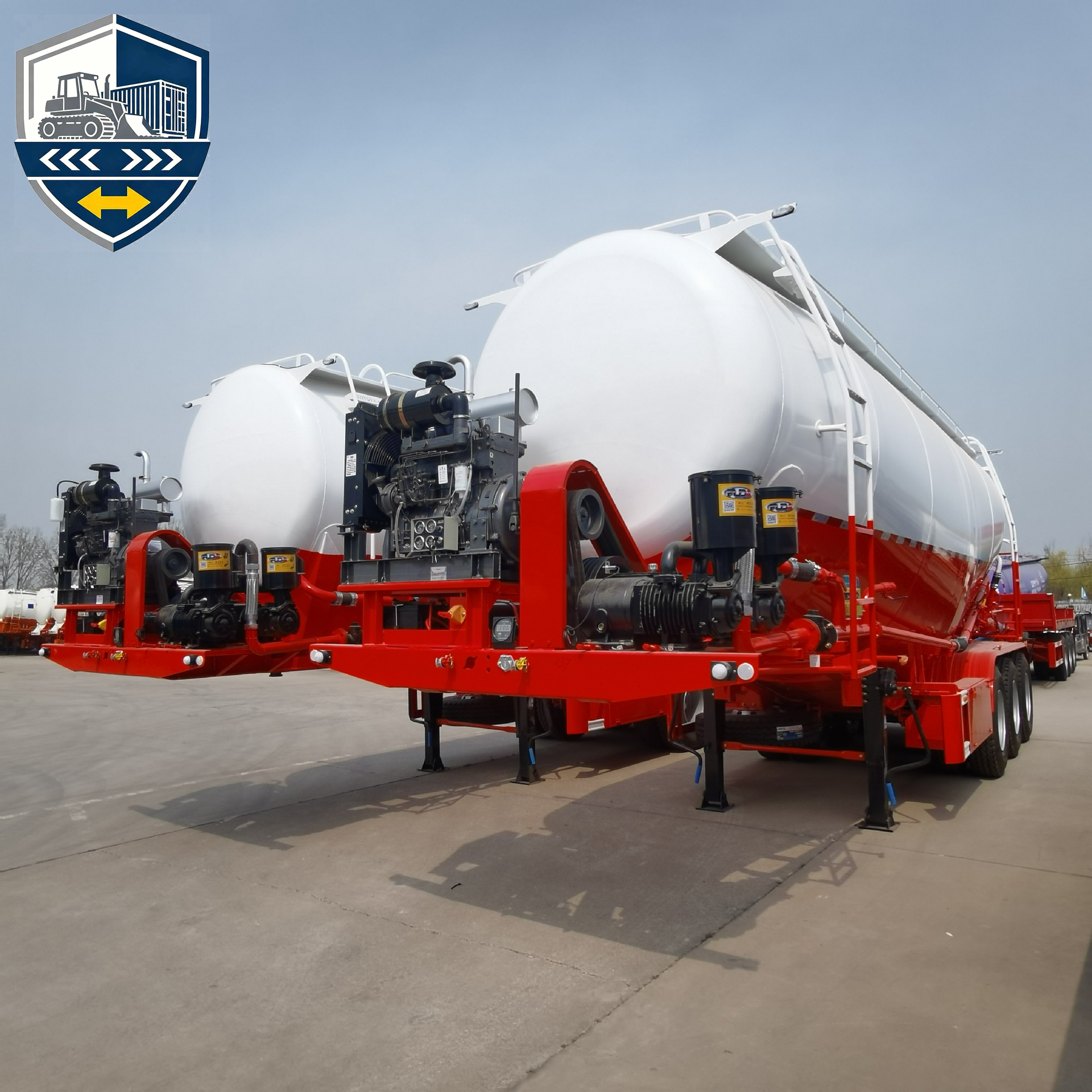 3 Axle Bulk Cement Tanker Trailer