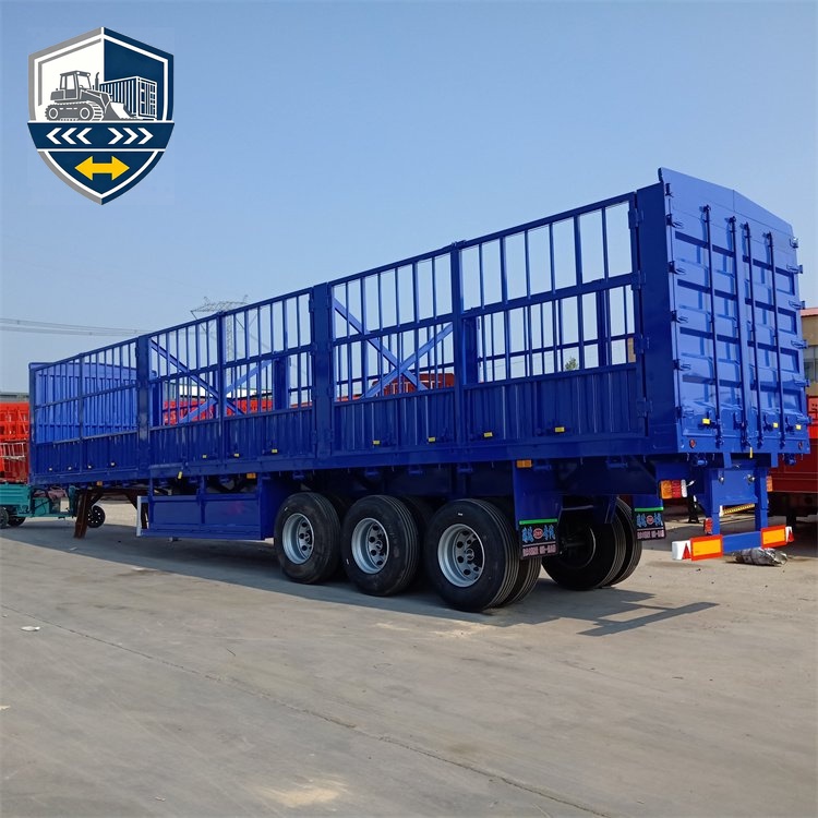 Fence Semi Trailer 60 Tons Cargo Transport Trailers