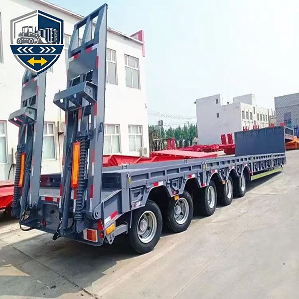 2 Axle 50 Ton Low Bed Semi Trailer