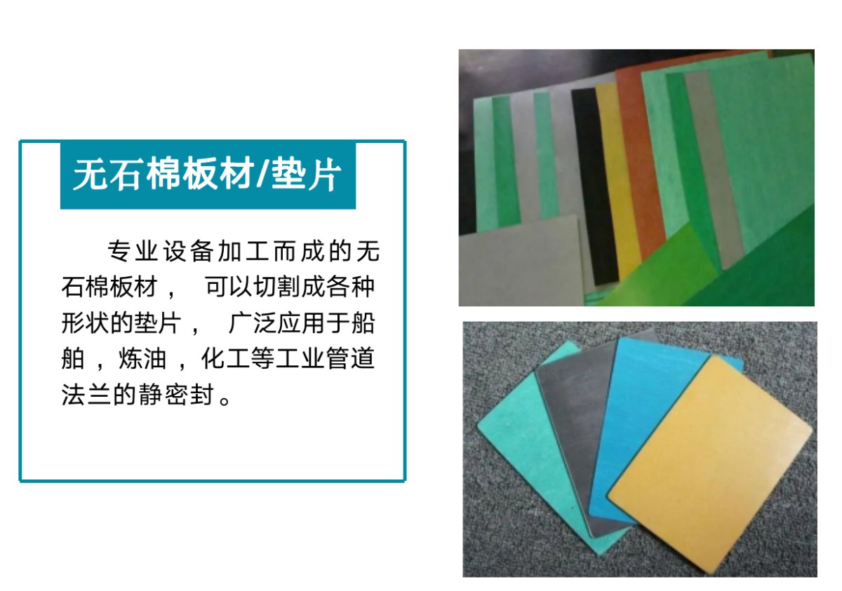 Asbestos-free sheets/gaskets