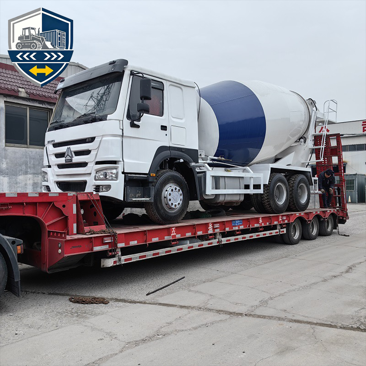 تصدير شاحنة خلط الخرسانة Sinotruk Howo 371 6x4