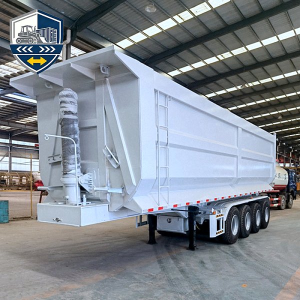 Semi-remorque benne en U à 3 essieux, 80 tonnes